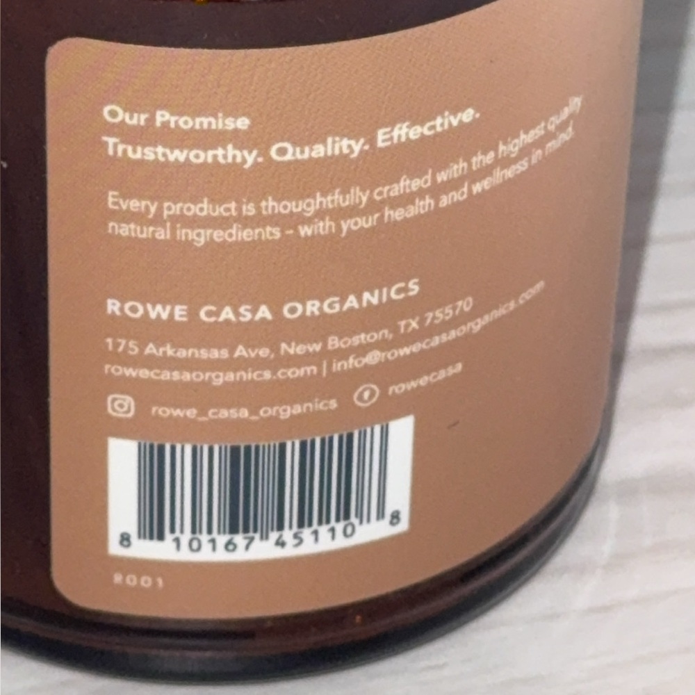 NWT ROWE ORGANICS PUMPKIN SPICE BODY SCRUB 9 OZ JAR COSMETICS/SKINCARE/BODYCARE - Picture 4 of 5